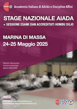 AIADA - Stage nazionale + sessione esami Dan - 24 e 25 maggio 2025 Marina di Massa 