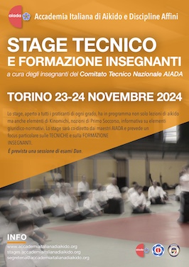 AIADA - Stage Tecnico e Formazione insegnanti - 23 e 24 novembre Torino